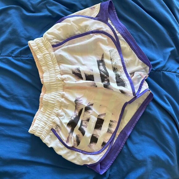 Lululemon Super Squad Short Sunset Stripe Blush Quartz Multi/White/Iris Flower 4 - Picture 3 of 5